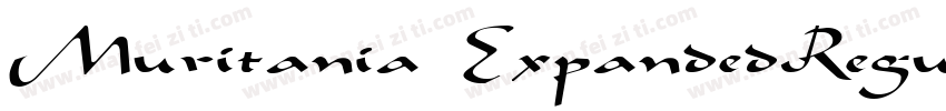Muritania ExpandedRegular字体转换